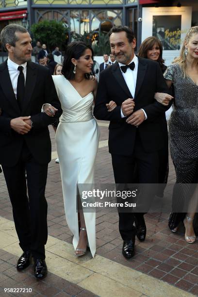 Gilles Lelouch and Leila Behkti are seen at 'Le Majestic 'hotel during the 71st annual Cannes Film Festival at on May 13, 2018 in Cannes, France.
