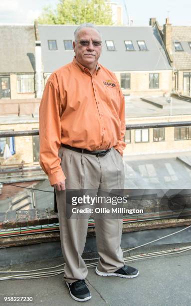 Javier Pena poses during a portrait session on May 13, 2018 in London, England.