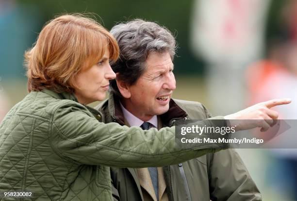 Lady Carolyn Warren and John Warren attend day 4 of the Royal Windsor Horse Show in Home Park on May 12, 2018 in Windsor, England. This year marks...