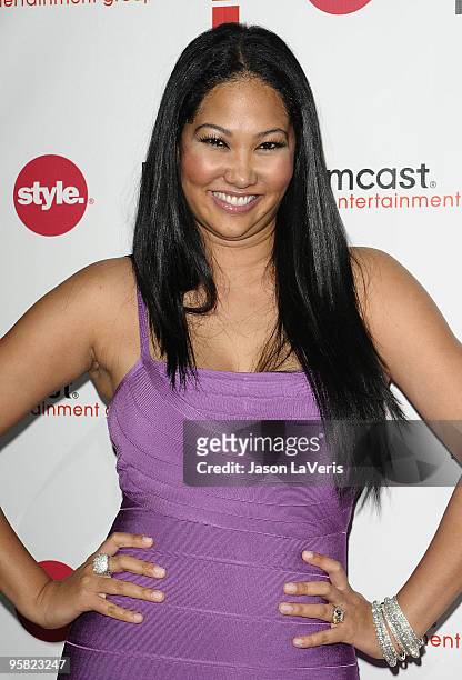 Kimora Lee Simmons attends Comcast Entertainment Group's 2010 TCA party at Langham Hotel on January 15, 2010 in Pasadena, California.