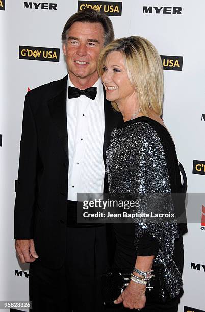 Olivia Newton-John arrives at the 2010 Australia Week Black Tie Gala held at The Highlands club in the Hollywood & Highland Center on January 16,...
