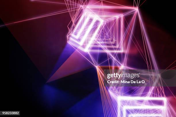 tunnel light - art installation stock pictures, royalty-free photos & images