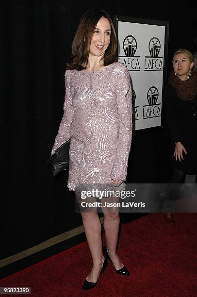 Actress Elsa Zylberstein attends the 35th annual Los Angeles Film Critics Association Awards at InterContinental Hotel on January 16, 2010 in Century...