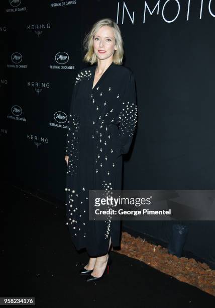 Lea Drucker attends the Kering Women In Motion dinner during the 71st annual Cannes Film Festival at Place de la Castre on May 13, 2018 in Cannes,...
