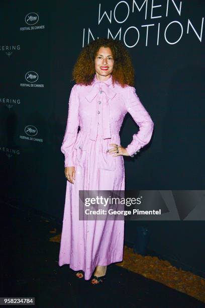 Ginevra Elkann attends the Kering Women In Motion dinner during the 71st annual Cannes Film Festival at Place de la Castre on May 13, 2018 in Cannes,...