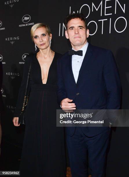 Melita Toscan du Plantier and Matt Dillon attends the Kering Women In Motion dinner during the 71st annual Cannes Film Festival at Place de la Castre...