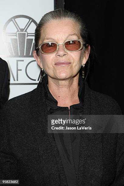 Actress Genevieve Bujold attends the 35th annual Los Angeles Film Critics Association Awards at InterContinental Hotel on January 16, 2010 in Century...