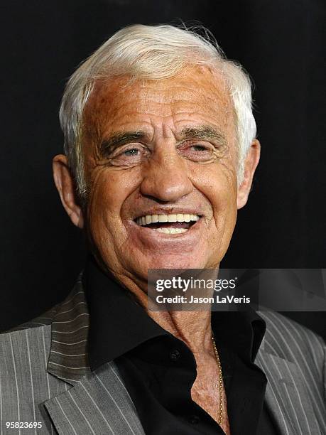 Actor Jean-Paul Belmondo attends the 35th annual Los Angeles Film Critics Association Awards at InterContinental Hotel on January 16, 2010 in Century...