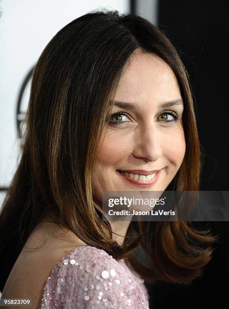 Actress Elsa Zylberstein attends the 35th annual Los Angeles Film Critics Association Awards at InterContinental Hotel on January 16, 2010 in Century...