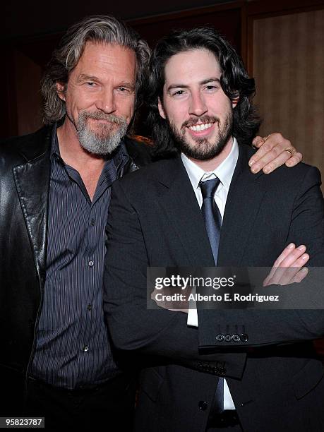 Actor Jeff Bridges and director Jason Reitman attend the 35th Annual Los Angeles Film Critics Association Awards at the InterContinental Hotel on...