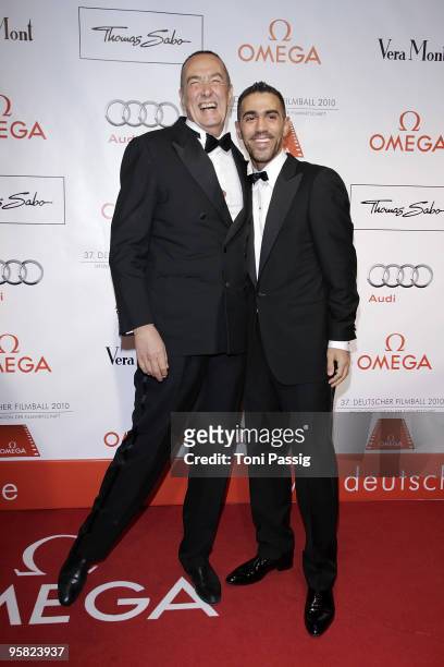 Bernd Eichinger and rapper Bushido attend the 37 th German Filmball 2010 at the hotel Bayrischer Hof on January 16, 2010 in Munich, Germany.
