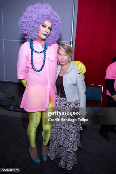 Raja and Yeardley Smith attend the 4th Annual RuPaul's DragCon at Los Angeles Convention Center on May 13, 2018 in Los Angeles, California.