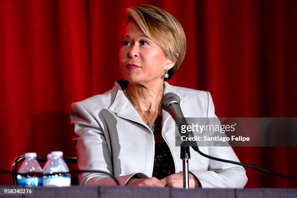Yeardley Smith attends the 4th Annual RuPaul's DragCon at Los Angeles Convention Center on May 13, 2018 in Los Angeles, California.