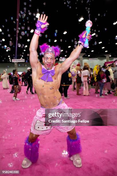 Candy Ken attends the 4th Annual RuPaul's DragCon at Los Angeles Convention Center on May 13, 2018 in Los Angeles, California.