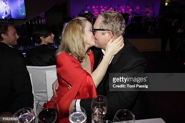 Ann-Kathrin Kramer and Harald Krassnitzer attend the 37 th German Filmball 2010 at the hotel Bayrischer Hof on January 16, 2010 in Munich, Germany.