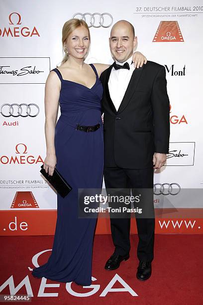 Actress Nadja Uhl and Kay Patrick Bockhold attend the 37 th German Filmball 2010 at the hotel Bayrischer Hof on January 16, 2010 in Munich, Germany.