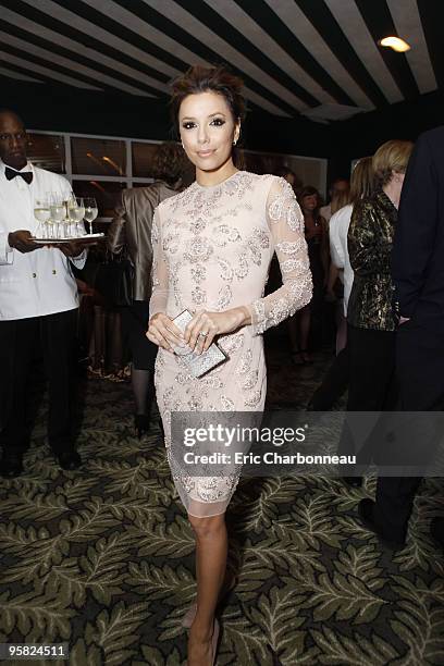 Eva Longoria at Lionsgate pre Golden Globe party at the Polo Lounge at the Beverly Hills Hotel on January 16, 2010 in Beverly Hills, California.