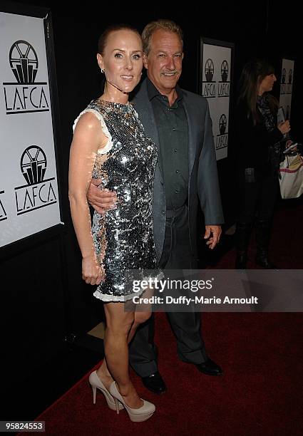 Producers Sarah Siegel-Magness and Gary Magness attend the 35th Annual Los Angeles Film Critics Association Awards at InterContinental Hotel on...