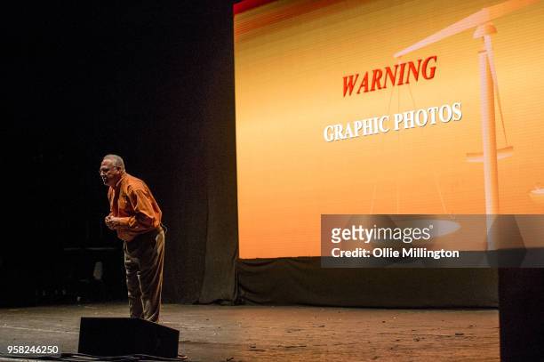 Javier Pena attends a conversation on Narcos at Brixton Academy on May 13, 2018 in London, England.