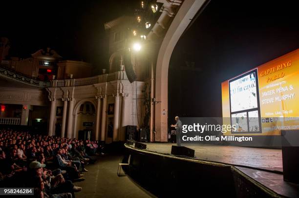 Steve Murphy attends a conversation on Narcos at Brixton Academy on May 13, 2018 in London, England.