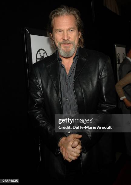 Actor Jeff Bridges attends the 35th Annual Los Angeles Film Critics Association Awards at InterContinental Hotel on January 16, 2010 in Century City,...