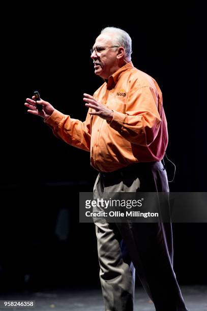 Javier Pena attends a conversation on Narcos at Brixton Academy on May 13, 2018 in London, England.