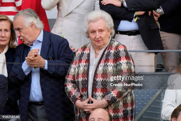 Pilar de Borbón during day 9 of the Mutua Madrid Open tennis tournament at the Caja Magica in Madrid, Spain. On May 12, 2018 in Madrid, Spain