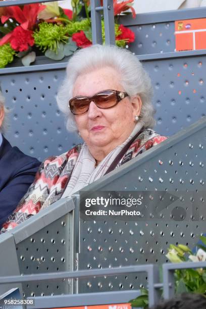 Pilar de Borbón during day 9 of the Mutua Madrid Open tennis tournament at the Caja Magica in Madrid, Spain. On May 12, 2018 in Madrid, Spain