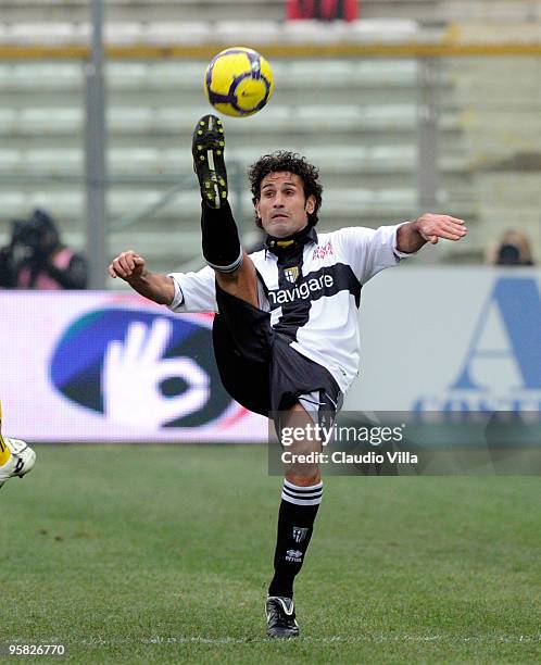 Nicola Amoruso of Parma FC during the Serie A match between Parma and Udinese at Stadio Ennio Tardini on January 17, 2010 in Parma, Italy.