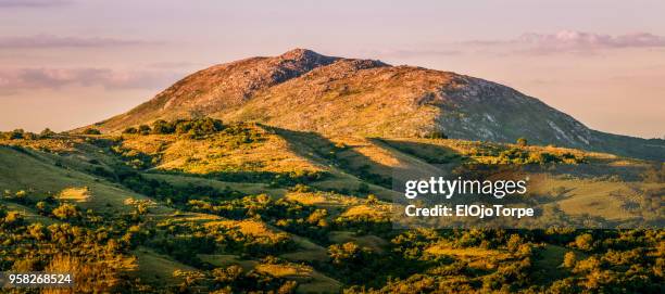 landscape in rocha's hills, rural scene, uruguay - be boundless summit stock pictures, royalty-free photos & images