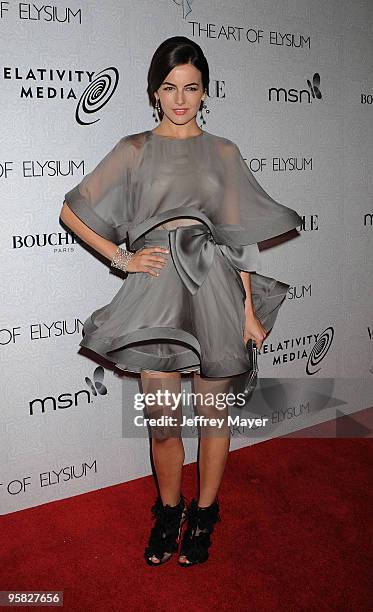 Actress Camilla Belle arrives at The Art of Elysium's 3rd Annual Black Tie Charity Gala "Heaven" on January 16, 2010 in Los Angeles, California.