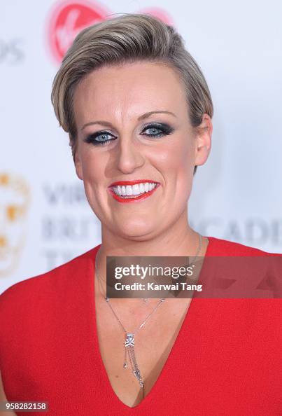Steph McGovern poses in the press room during the Virgin TV British