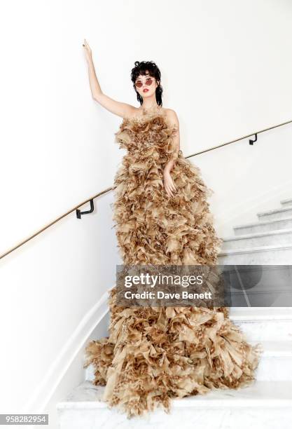 Betty Bachz wearing Ong at the Hotel Martinez during the 71st Annual Cannes Film Festival on May 14, 2018 in Cannes, France.