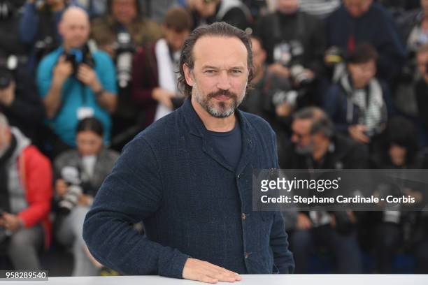 Actor Vincent Lacoste attends the "Cyrano De Bergerac" Photocall during the 71st annual Cannes Film Festival at Palais des Festivals on May 14, 2018...