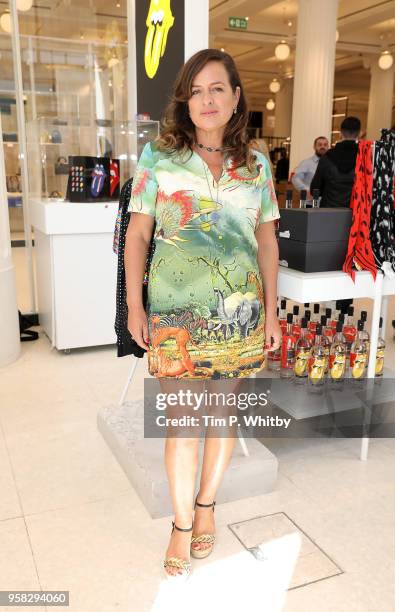 Jade Jagger visits a bespoke installation celebrating The Rolling Stones 'No Filter' UK tour in the Corner Shop at Selfridges on May 14, 2018 in...