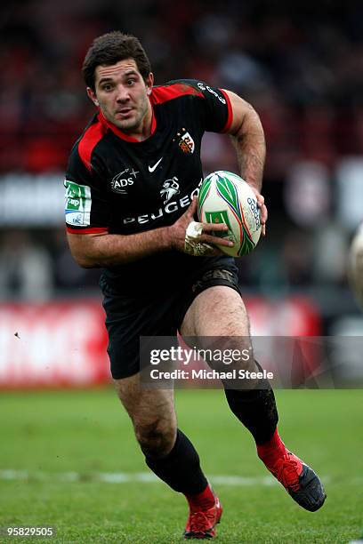 Florian Fritz of Toulouse during the Toulouse v Harlequins Heineken Cup Pool 5 match at the Stade Ernest Wallon on January 17, 2010 in Toulouse,...