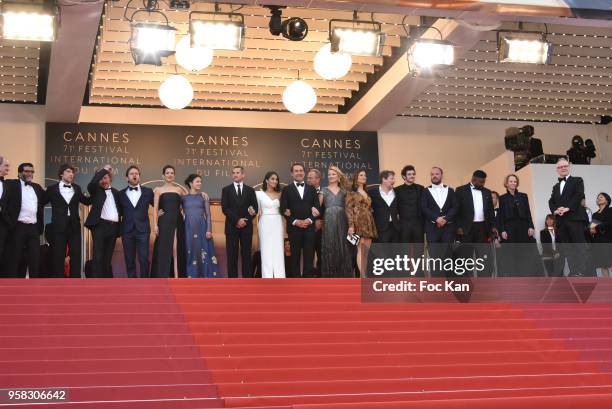 Producer Alain Attal, Philipe Katerine, Melanie Doutey, Noee Abita, Guillaume Canet, Leila Bekhti, director Gilles Lellouche, Benoit Poelvoorde,...