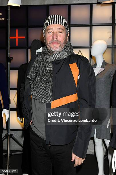 Designer Philippe Starck attends Starck With Ballantyne presentation during Milan Fashion Week Menswear Autumn/Winter 2010 on January 17, 2010 in...