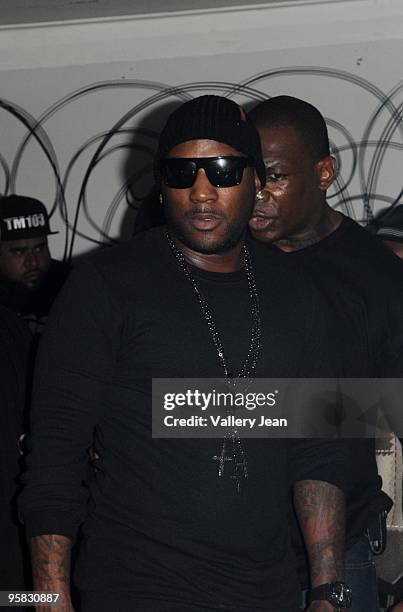 Young Jeezy host party at B.E.D. Nightclub with portions of the proceeds to benefit the victims of Haiti Earthquake on January 16, 2010 in Miami...