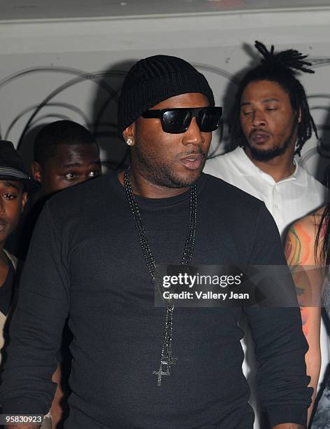 Young Jeezy host party at B.E.D. Nightclub with portions of the proceeds to benefit the victims of Haiti Earthquake on January 16, 2010 in Miami...