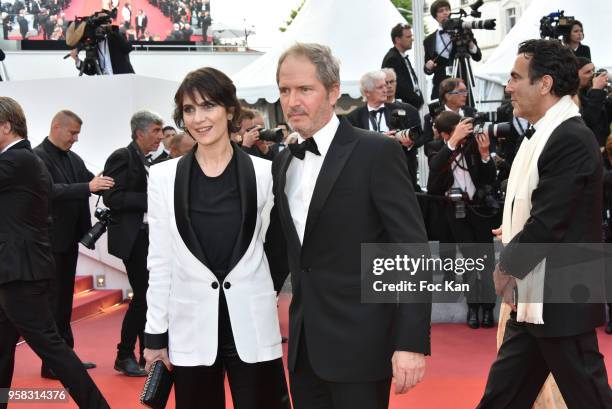 Geraldine Pailhas and Christopher Thompson attends the screening of "Sink Or Swim " during the 71st annual Cannes Film Festival at Palais des...