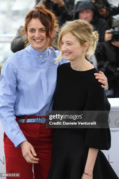 Italian Director Alice Rohrwacher and Actress Alba Rohrwacher attend the photocall for the "Happy As Lazzaro " during the 71st annual Cannes Film...