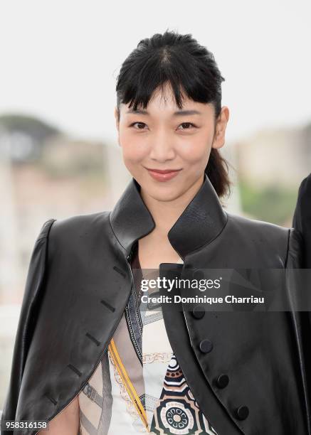 Sakura Ando attends the photocall for "Shoplifters " during the 71st annual Cannes Film Festival at Palais des Festivals on May 14, 2018 in Cannes,...