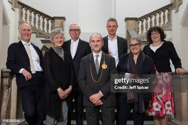 Charles Saumarez Smith , Rebecca Salter , Sir David Chipperfield , Christopher Le Brun , Tim Marlow , Tacita Dean , Ros Kerslake gather for the...