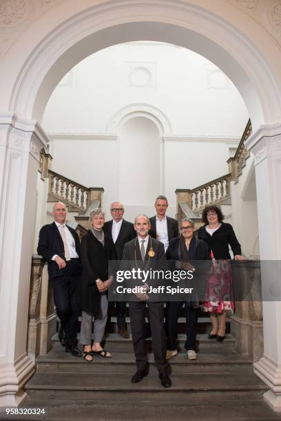 Charles Saumarez Smith , Rebecca Salter , Sir David Chipperfield , Christopher Le Brun , Tim Marlow , Tacita Dean , Ros Kerslake gather for the...