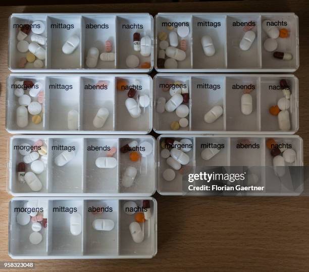 Pills were sorted into weekly dispensers for patients in a nursing home on April 27, 2018 in Berlin, Germany.