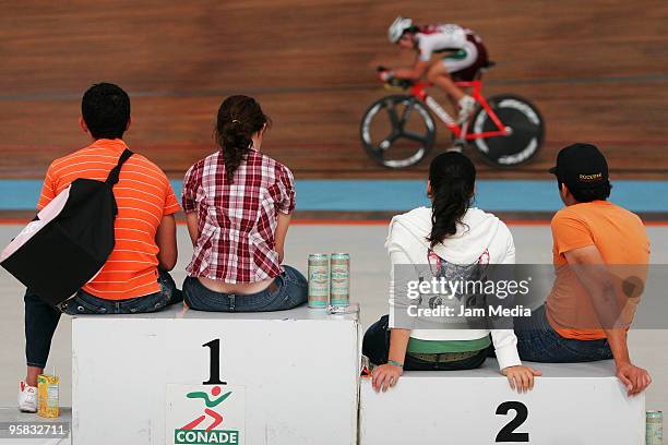 View of the audience during the national cycling championship Copa Federacion at the National Center for High Performance on January 17, 2010 in...