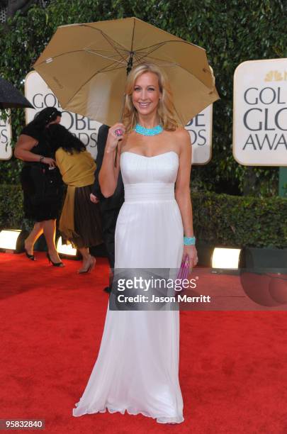 Personality Lara Spencer arrives at the 67th Annual Golden Globe Awards held at The Beverly Hilton Hotel on January 17, 2010 in Beverly Hills,...