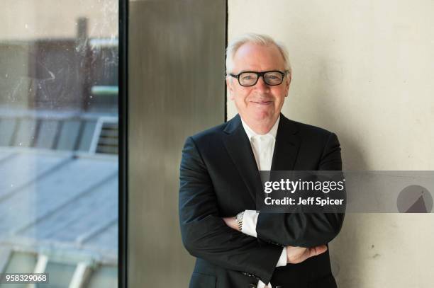 Sir David Chipperfield , pictured in the Weston Bridge which he designed to link Burlington House and Burlington Gardens, at the launch of the new...