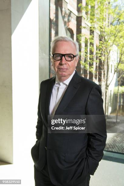 Sir David Chipperfield , pictured in the Weston Bridge which he designed to link Burlington House and Burlington Gardens, at the launch of the new...